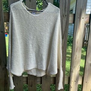 Batwing White Sweater